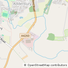 Map of Adderbury, Oxfordshire