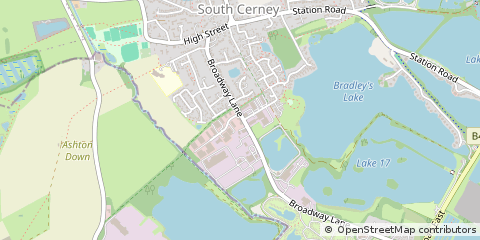 Map of Cirencester, Gloucestershire