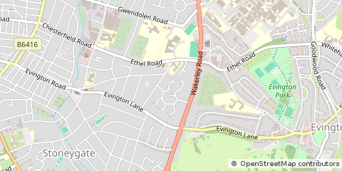 Map of Leicester
