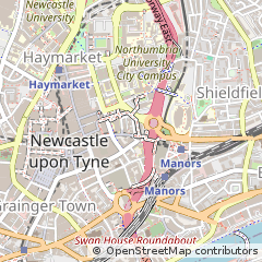 Map of Newcastle Upon Tyne
