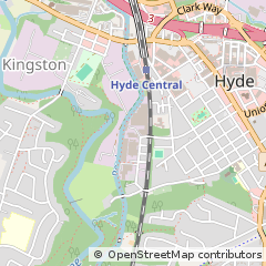 Map of Hyde, Cheshire