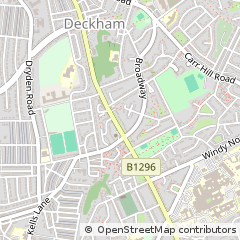 Map of Gateshead, Tyne and Wear