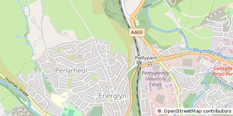 Map of Caerphilly