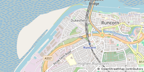 Map of Runcorn, Cheshire