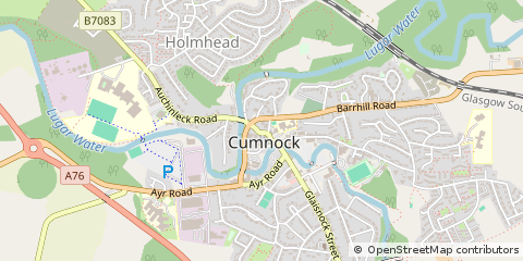 Map of Cumnock, Ayrshire