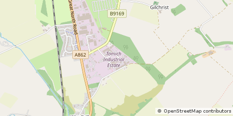 Map of Muir of ORD, Ross-Shire