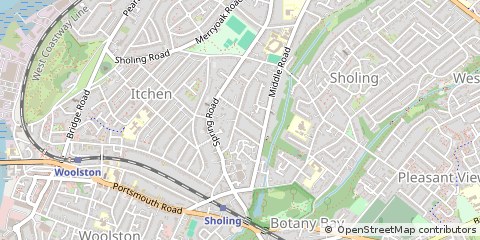 Map of Southampton, Hampshire