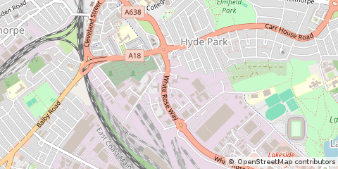 Map of Doncaster