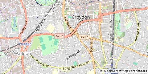 Map of Croydon