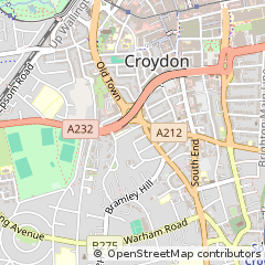 Map of Croydon