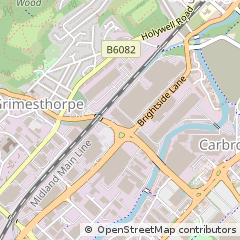 Map of Sheffield, South Yorkshire