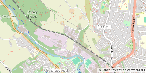 Map of Sheffield, South Yorkshire