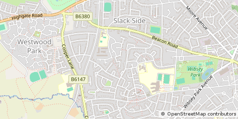 Map of Wibsey, Bradford