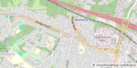 Map of Southampton, Hampshire