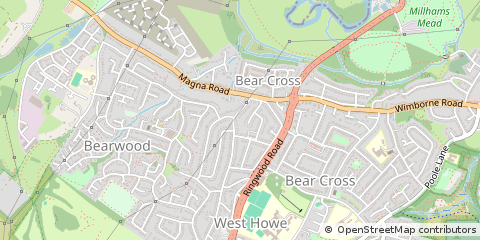 Map of Bournemouth, Dorset