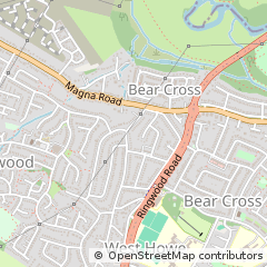 Map of Bournemouth, Dorset