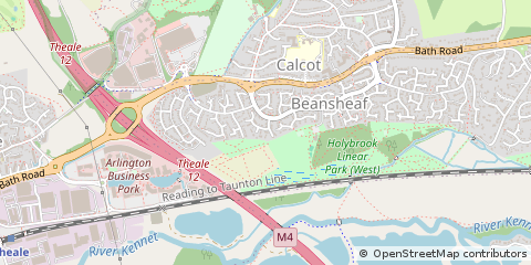 Map of Reading, Berkshire