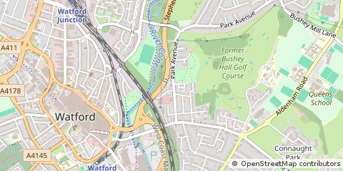 Map of Bushey