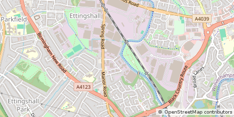 Map of Wolverhampton, West Midlands