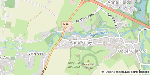Map of Andover