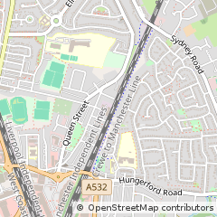Map of Crewe, Cheshire