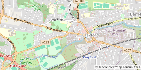Map of Dartford, Kent