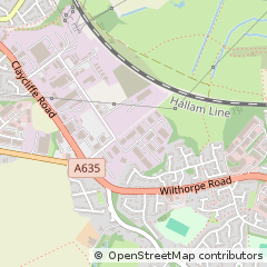 Map of Barnsley, South Yorkshire