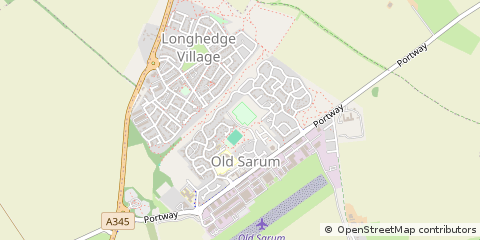 Map of Salisbury, Wiltshire