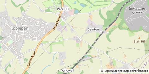 Map of Newton Abbot, Devon