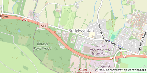 Map of Rhyl