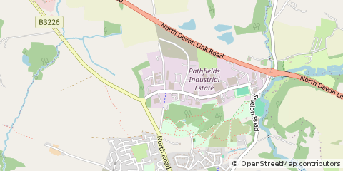 Map of South Molton, Devon