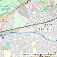 Map of Blackburn, Lancashire