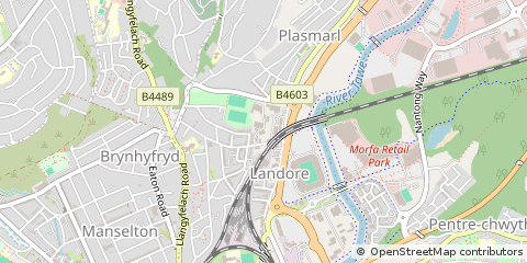 Map of Swansea