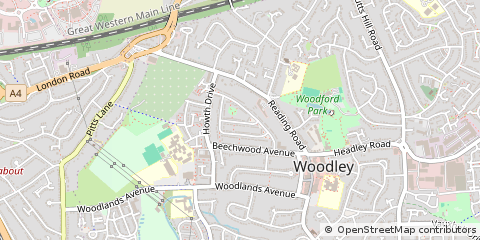 Map of Reading, Berkshire