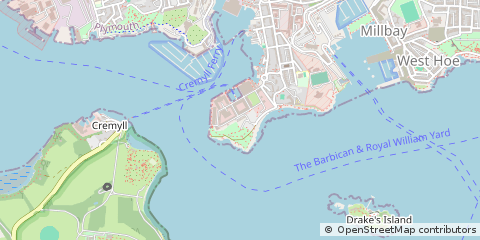 Map of Plymouth, Devon