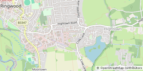 Map of Ringwood, Hampshire