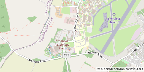 Map of Cranfield, Bedfordshire