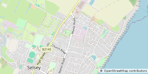 Map of Chichester, West Sussex
