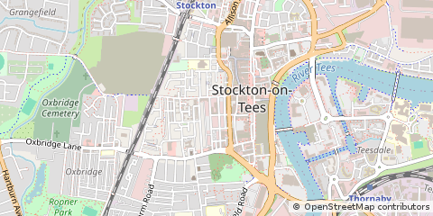 Map of Stockton on Tees