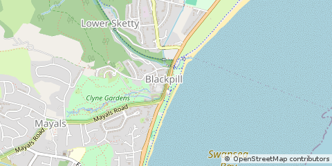 Map of Swansea