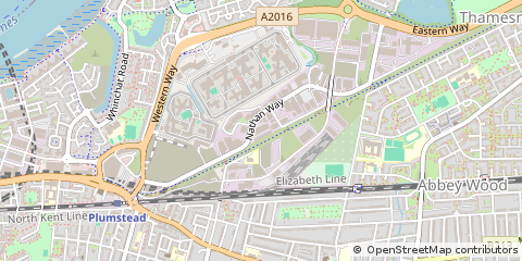 Map of West Thamesmead, London