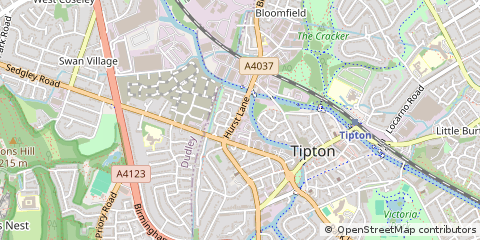 Map of Tipton, West Midlands