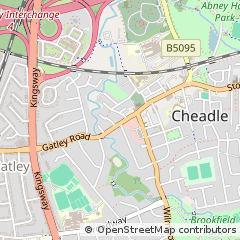 Map of Stockport, Cheshire