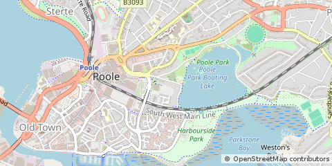 Map of Poole, Dorset