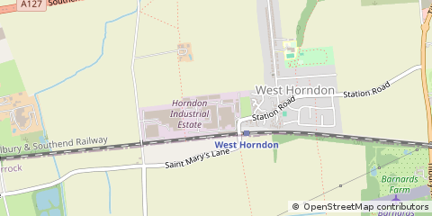 Map of West Horndon