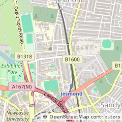 Map of Newcastle Upon Tyne
