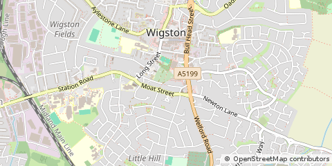 Map of Wigston