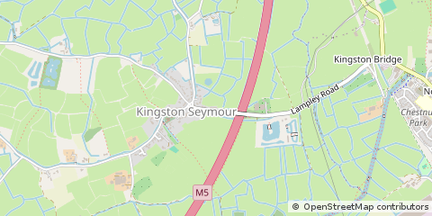 Map of Kingston Seymour, Clevedon, Somerset