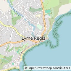 Map of Lyme Regis, Dorset