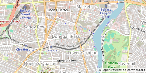 Map of Belfast, Co.AntrimN Ireland